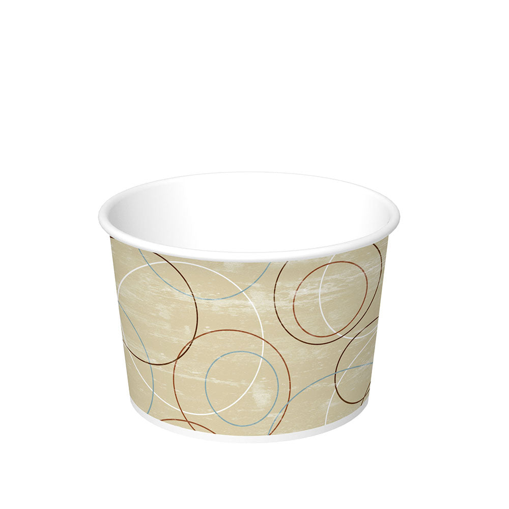 16 oz. Champagne Paper Food Container (Squat)