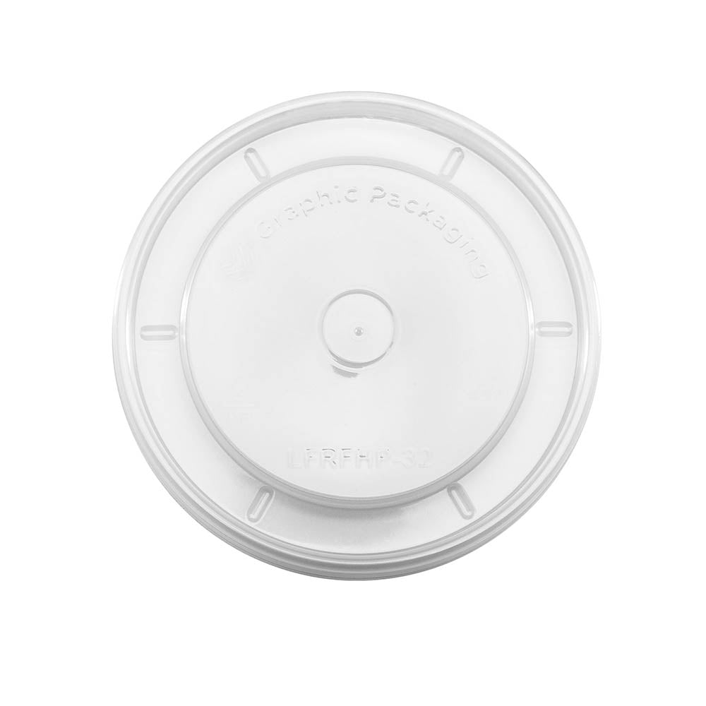 16/24/32 oz. Hot/Flat/Clear Paper Food Container Lid
