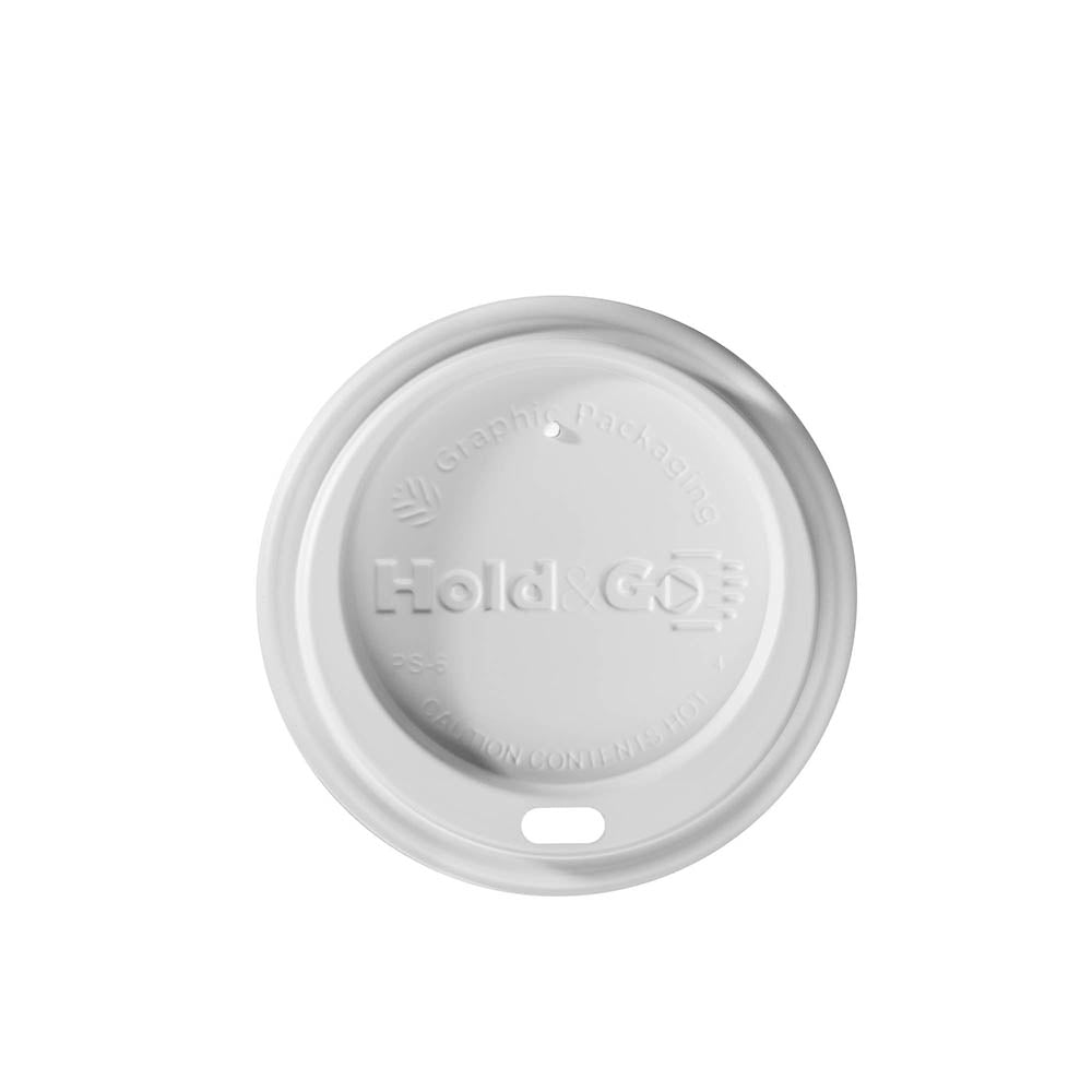 8 oz. Hold&Go™ Dome/White Insulated Paper Hot Cup Lid