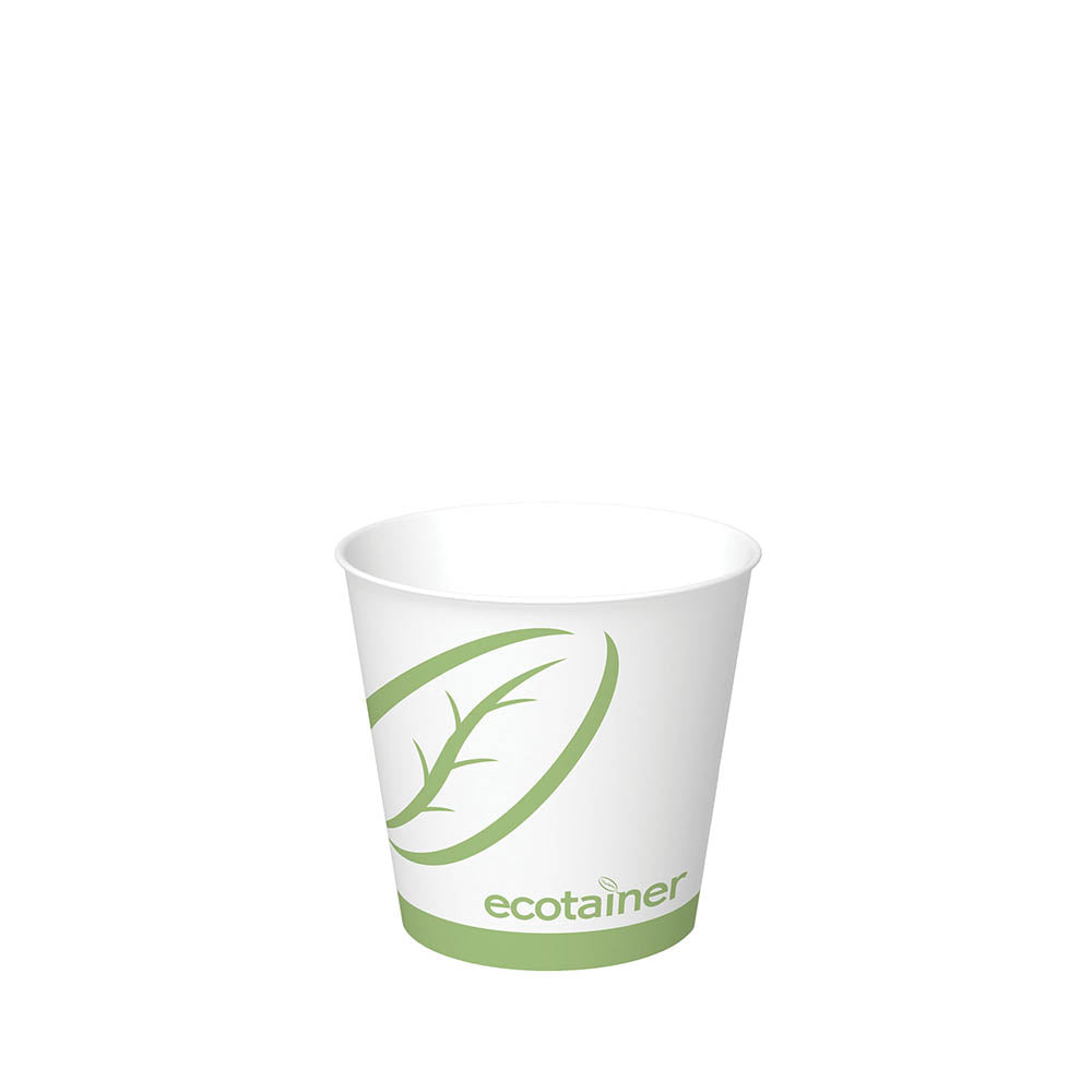10 oz. ecotainer™ Paper Hot Cup (Squat)