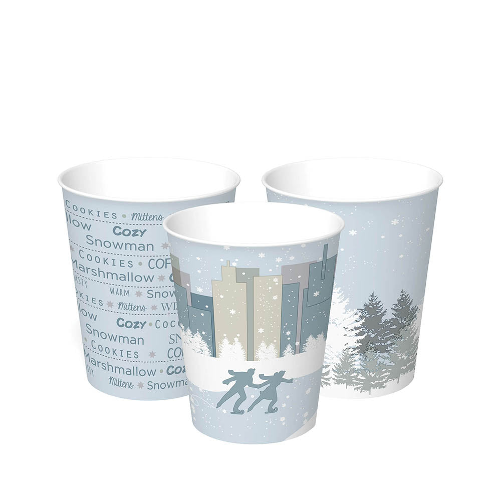 12 oz. Winter Paper Hot Cup