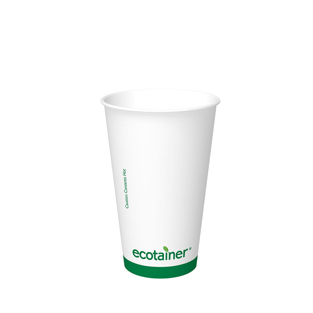 16 oz. ecotainer™ Carte Blanc™ Paper Hot Cup