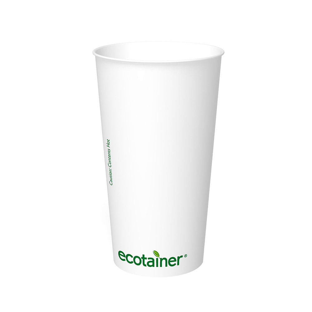 20 oz. ecotainer™ Carte Blanc™ Paper Hot Cup